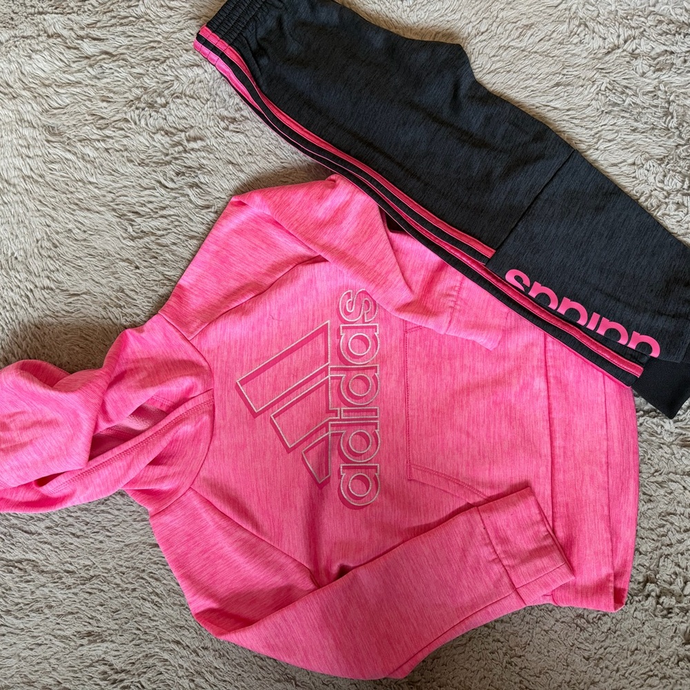 Adidas Vibrant Pink Hoodie